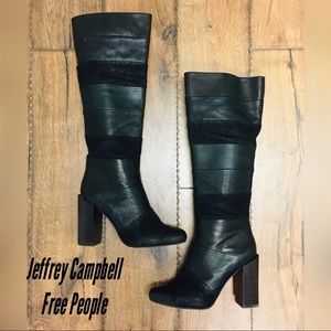 Jeffrey Campbell Free People leather/suede boots